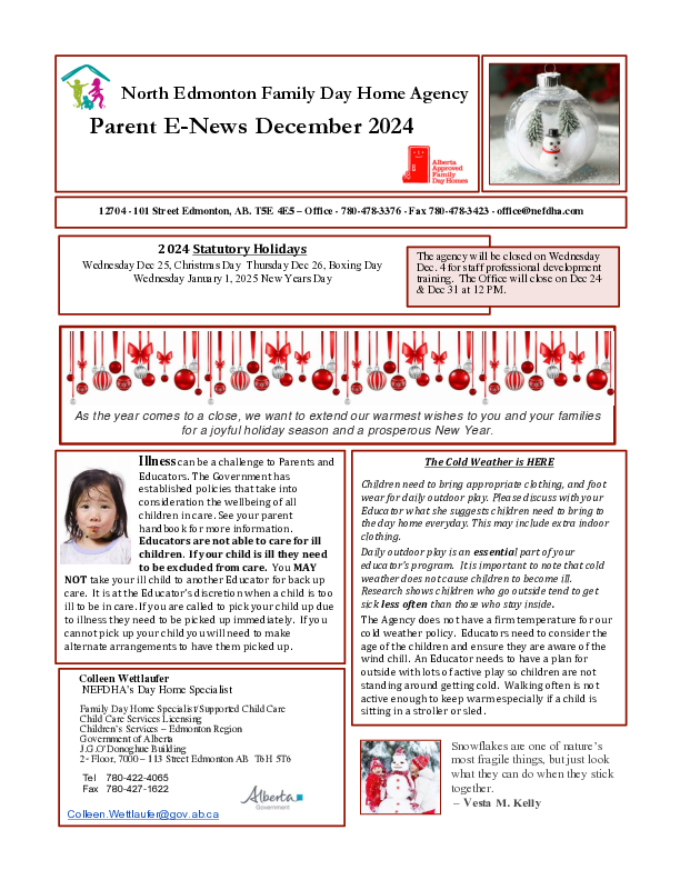 Parent Newsletter